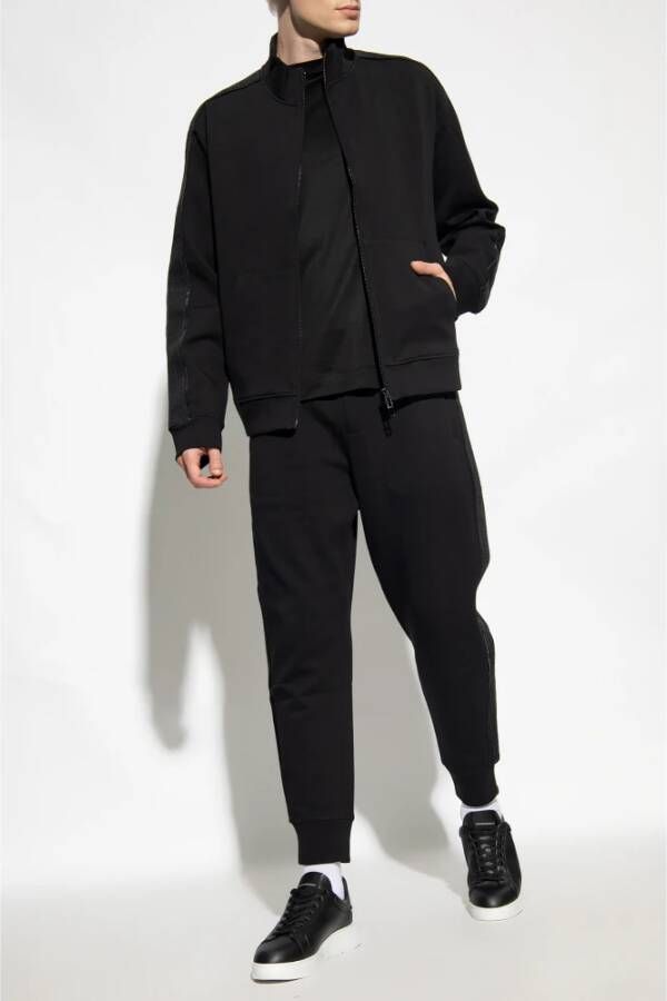 Emporio Armani Sweatpants met logo Zwart Heren