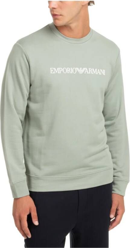Emporio Armani Effen Logo Sweatshirt Groen Heren