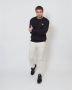 Emporio Armani Blauwe Gebreide Trui met Geborduurde Adelaar Black Heren - Thumbnail 6