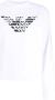 Emporio Armani Modieuze Adelaar Print Dames Sweatshirt White Dames - Thumbnail 3