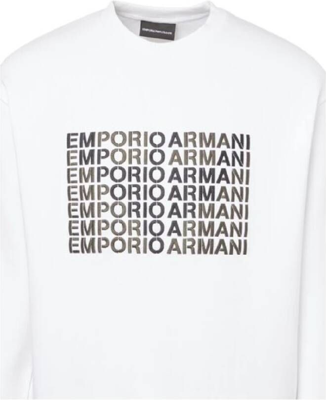 Emporio Armani Sweatshirt Hoodies Wit Heren