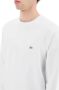 Emporio Armani Witte Crew Neck Sweatshirt met Micro Patch White Heren - Thumbnail 4