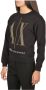 Armani Exchange Zwart Bedrukte Sweatshirt Lange Mouw Black Dames - Thumbnail 4