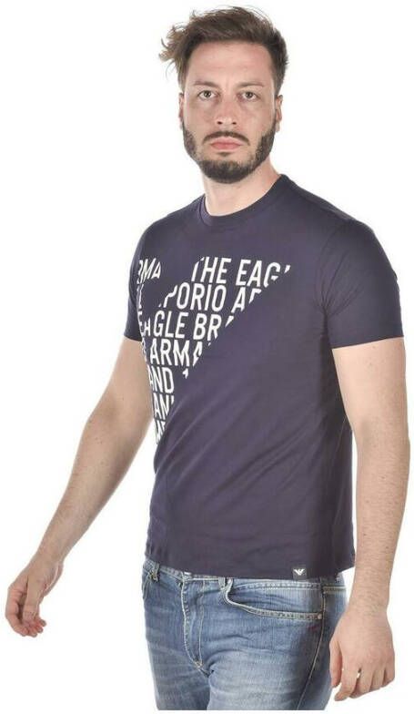 Emporio Armani t-shirt Blauw Heren