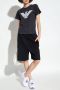 Emporio Armani Adelaar Logo Print Biologisch Katoenen T-shirt Black Dames - Thumbnail 2