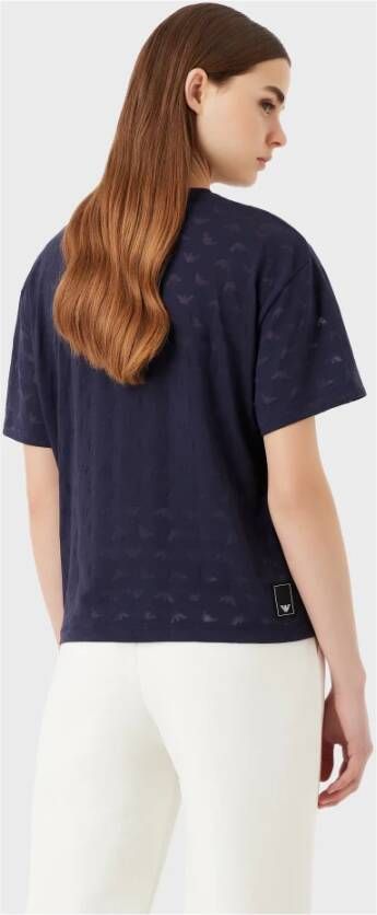Emporio Armani T-Shirts Blauw Dames