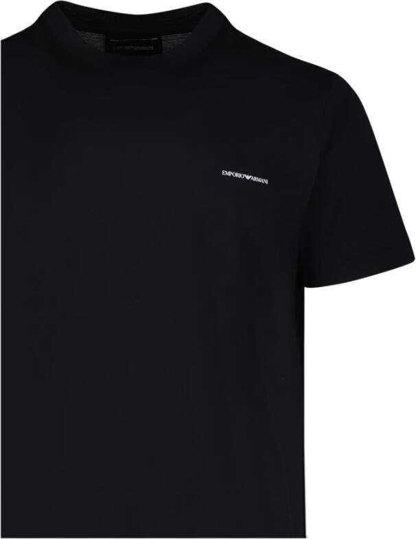 Emporio Armani T-Shirts Blauw Heren