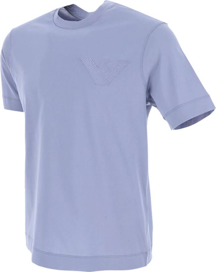 Emporio Armani T-Shirts Blauw Heren