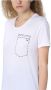 Emporio Armani Basis Katoenen T-Shirt Collectie White Dames - Thumbnail 2