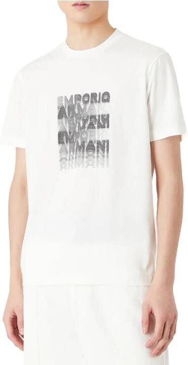 Emporio Armani T-Shirts Wit Heren