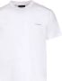 Emporio Armani Logo Print Katoenen T-Shirt White Heren - Thumbnail 3
