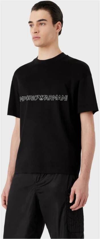 Emporio Armani T-Shirts Zwart Heren