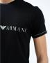 Emporio Armani Blauw Katoenen Heren T-Shirt Herfst Winter Blue Heren - Thumbnail 2