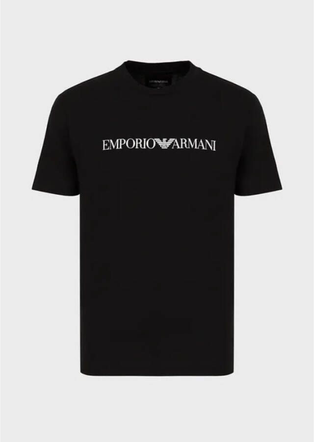 Emporio Armani T-Shirts Zwart Heren