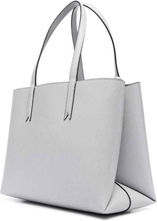 Emporio Armani Getextureerde Tote Bag met Logo Stempel Grijs Dames