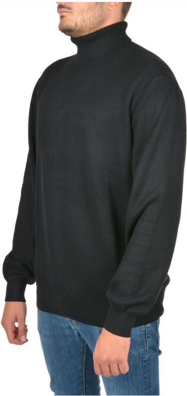 Emporio Armani Sweaters Black Zwart Heren