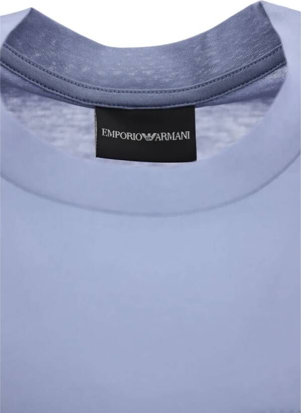 Emporio Armani Upgrade je casual garderobe met dit stijlvolle T-shirt Blue Heren