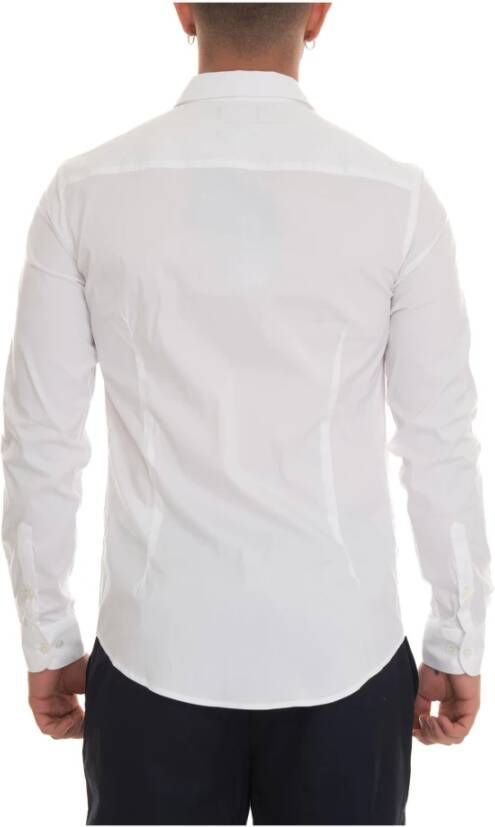 Emporio Armani Met lange mouwen katoenen shirt Zwart Heren - Foto 6
