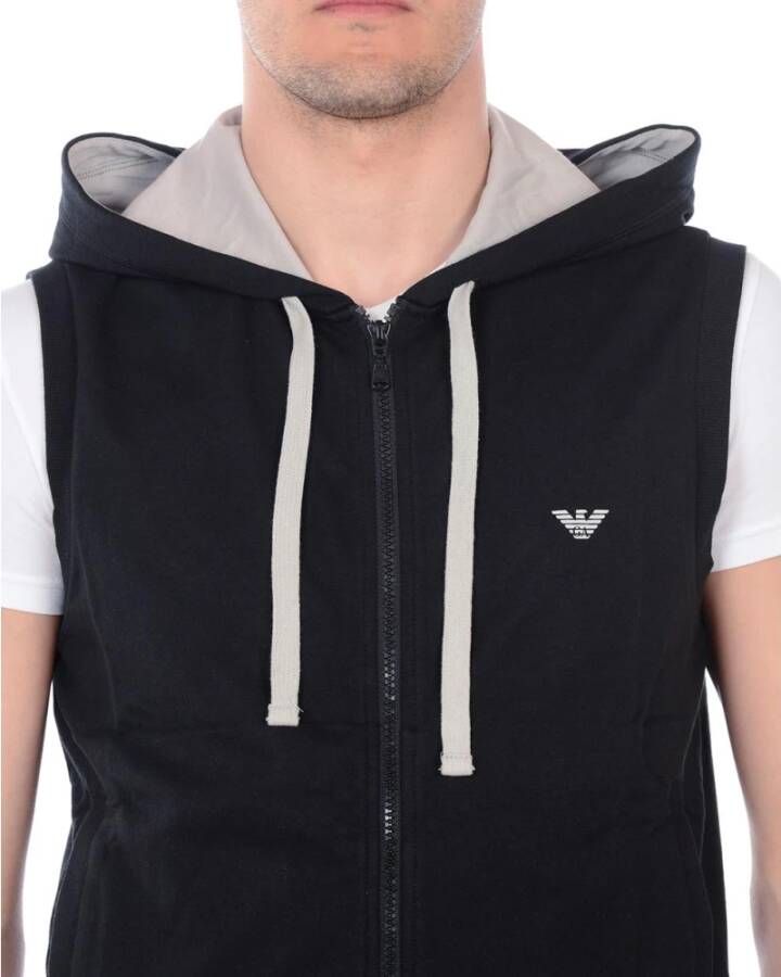 Emporio Armani Vest Stijlvol en Trendy Ontwerp Black Heren