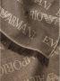 Emporio Armani Heren Sjaal met Logo All Over Bruin Heren - Thumbnail 4