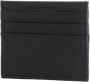 Emporio Armani Slanke Leren Kaarthouder Portemonnee Black Heren - Thumbnail 2