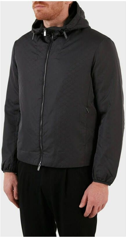 Emporio Armani Coats Black Zwart Heren