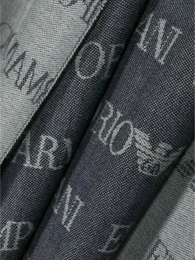Emporio Armani Winter Scarves Blauw Heren