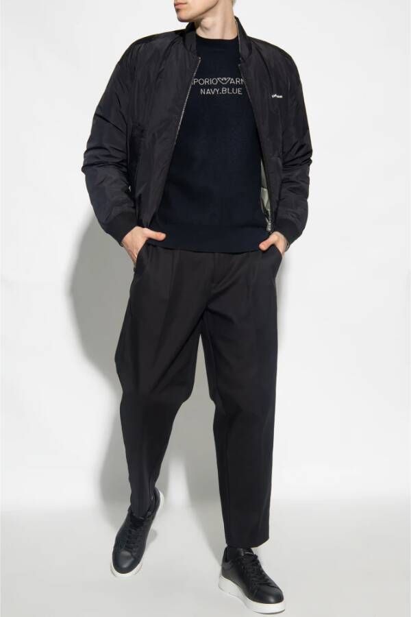Emporio Armani Wollen trui Blauw Heren