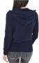 Emporio Armani Blauwe Zip Hoodie met Bedrukt Logo Blue Dames - Thumbnail 2