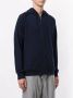 Emporio Armani Blauwe Hooded Rits Sweater Mannen Herfst Winter Blue Heren - Thumbnail 2
