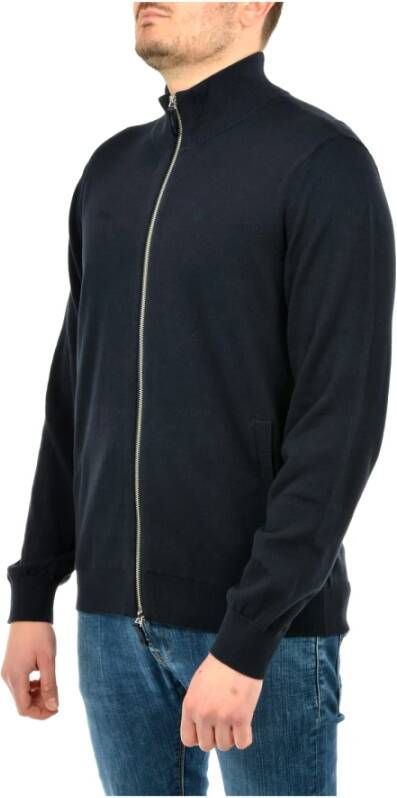 Emporio Armani Zip-throughs Blauw Heren
