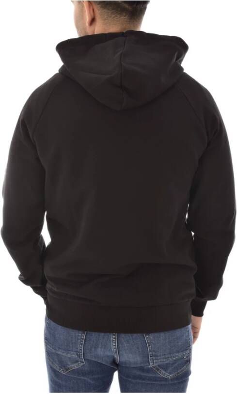 Emporio Armani Sweater met rits Zwart Heren