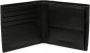 Emporio Armani Zwarte Leren Bi-Fold Portemonnee met Logo Debossing Black Heren - Thumbnail 2