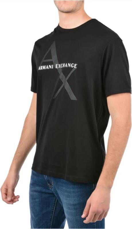 Emporio Armani Zwarte Logo T-shirts en Polos Zwart Heren