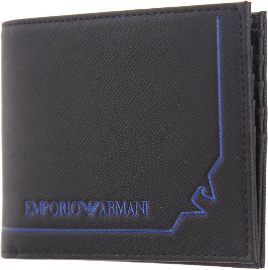 Emporio Armani Zwarte Portemonnees van Zwart Heren