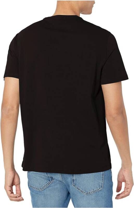 Emporio Armani Zwarte T-shirts en Polos met Klein Logo Zwart Heren