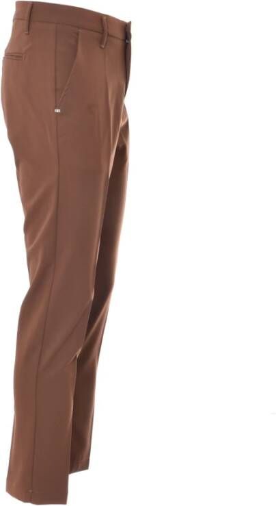 Entre amis Cropped Trousers Bruin Heren