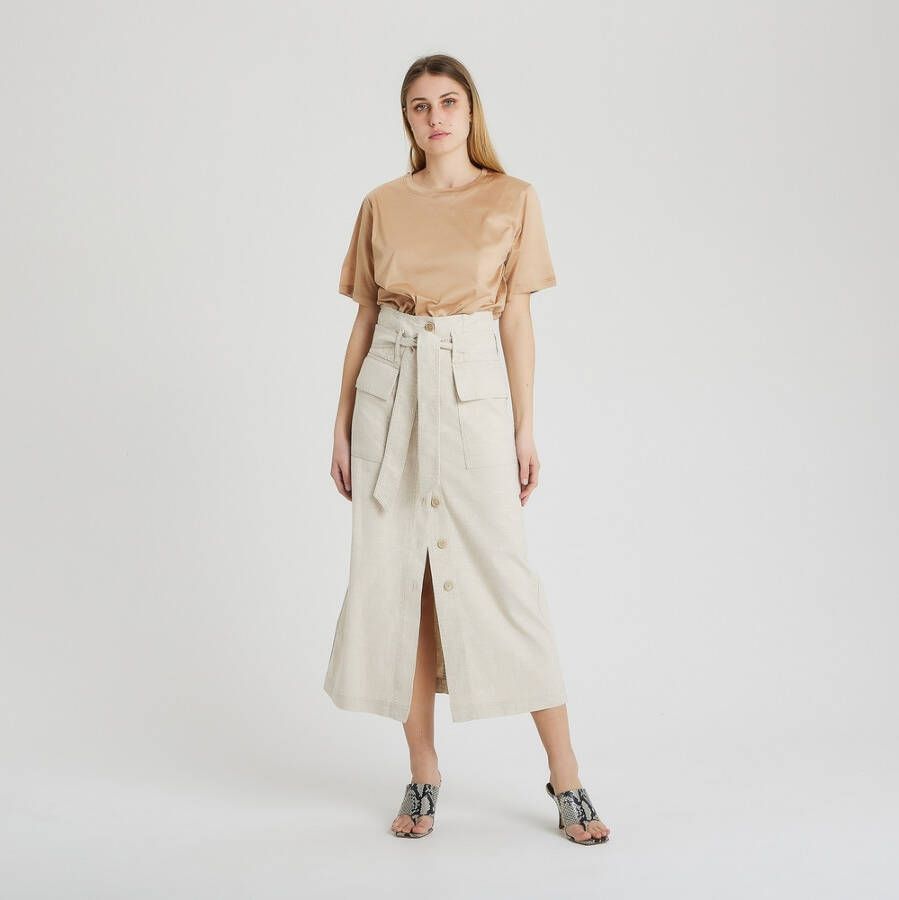 Erika Cavallini Midi -rokken Beige Dames