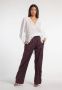 Erika Cavallini Straight Trousers Purple Dames - Thumbnail 2