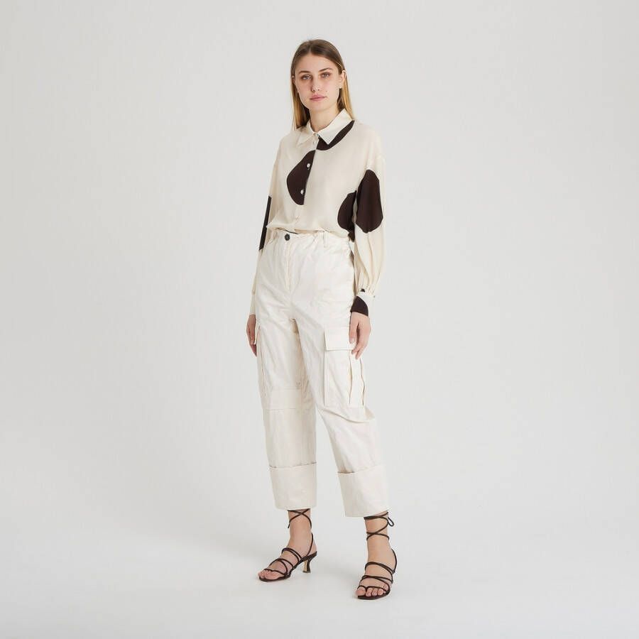 Erika Cavallini Rechte broek Wit Dames