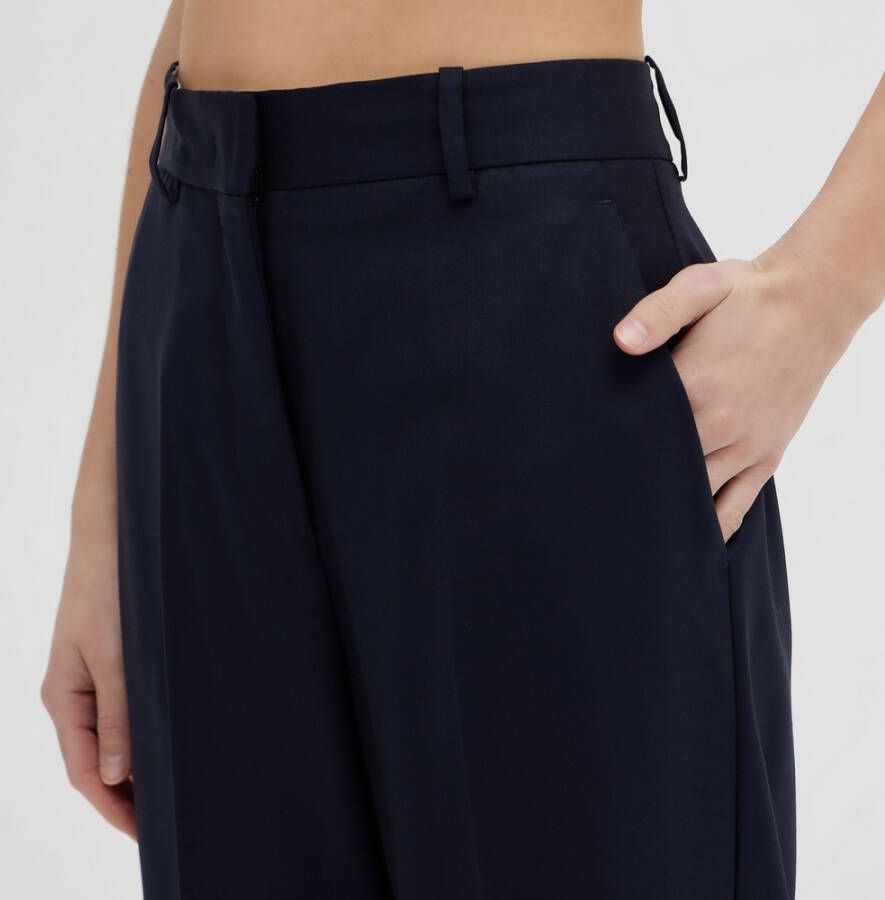 Erika Cavallini Brede broek Blauw Dames
