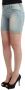 Ermanno Scervino Beachwear Blue Denim City Casual Dress Shorts Blauw Dames - Thumbnail 2