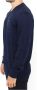 Ermanno Scervino Blue Wool Blend V-neck Pullover Sweater Blauw Heren - Thumbnail 2