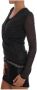 Ermanno Scervino Grijze Blouse met Kantmouwen Elegante Stijl Gray Dames - Thumbnail 2