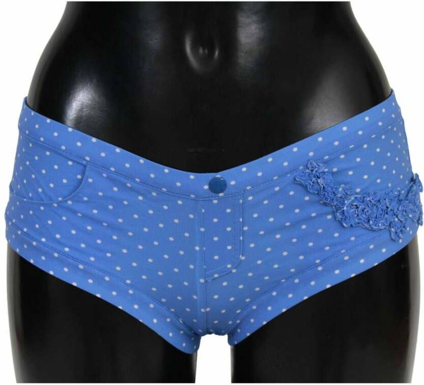Ermanno Scervino Blue Shorts Beachwear Bikini Bottoms Swimsuit Blauw Dames