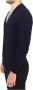 Ermanno Scervino Blue Wool Cashmere Cardigan Pullover Sweater Blauw Heren - Thumbnail 2