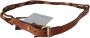 Ermanno Scervino Brown Leather Braided Rope Gold Buckle Belt Bruin Unisex - Thumbnail 2
