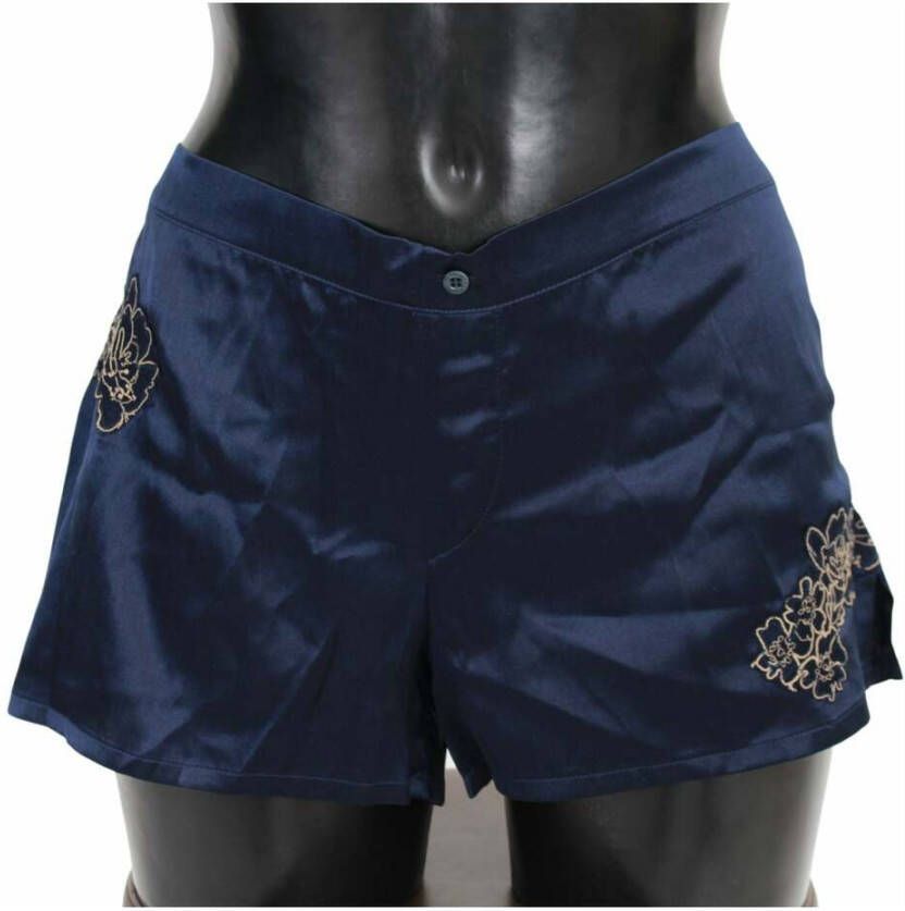 Ermanno Scervino Cotton Blue Lingerie Shorts ondergoed Blauw Dames