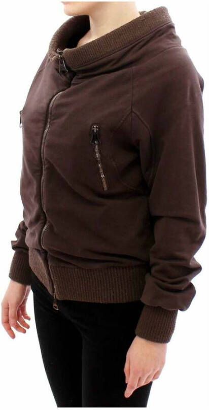 Ermanno Scervino Full Zip Sweater Jacket Bruin Dames