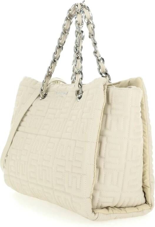 Ermanno Scervino Gewatteerde Logo Geborduurde Tas Wit Dames